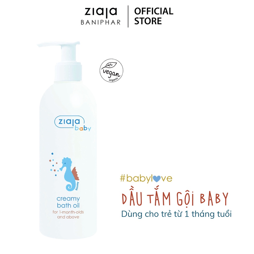 Dầu Tắm Gội Cho Bé Ziaja Baby Creamy Bath Oil ZIAJA BANIPHAR  Bé 300ml