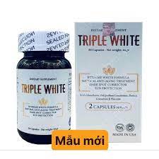 Viên uống Triple White chống nắng trắng da trị nám Glutathione 1200 mg
